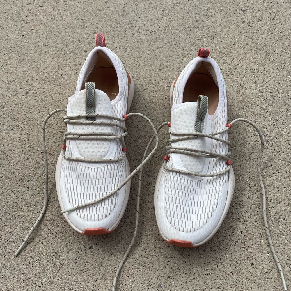 Sorel White, Cream and Apricot Athletic Shoes